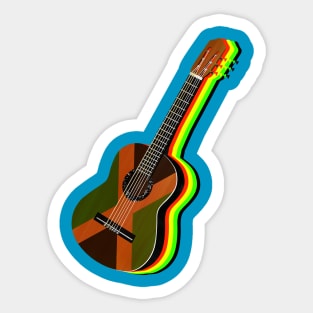 Jamaican Flag Guitar Sticker